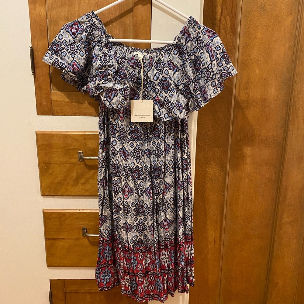 NEW Summery Colorful Floral beachlunchlounge Dress